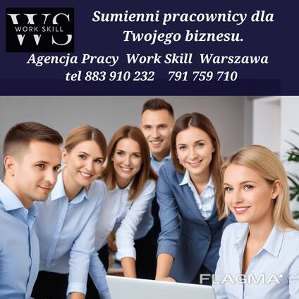 Agencja pracy Work Skill szuka partnerów do nawiązania współpracy w okolicach Warszawy.