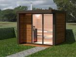 Außensauna „Typ Elegance” — Modell E 1/1K (isoliert) 2.45 × 2.30 m Aktionspreis –20% - zdjęcie 2