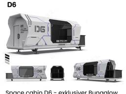 D6 Space Cabin dom modułowy mini dom bungalow kontener mieszkalny ogrodowy wykończony