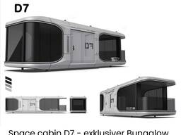 D7 Space Cabin dom modułowy mini dom bungalow kontener mieszkalny ogrodowy wykończony