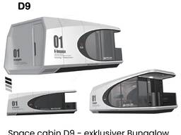 D9 Space Cabin dom modułowy mini dom bungalow kontener mieszkalny ogrodowy wykończony