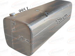 DAF 995L 2200X700X700 Паливний бак алюміній