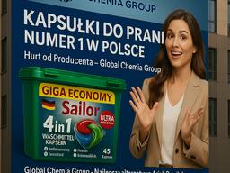 Sailor 4 w 1 Laundry Capsules – producent chemii gospodarczej z Polski (Global Chemia Grou