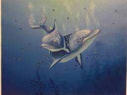 Malarstwo „Delfiny”
