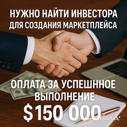Нужно найти инвестора для создания маркетплейса в Индии