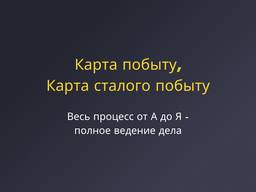 Оформление Карты побыта, Карты сталого побыту - Варшава