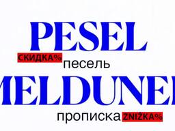 Песель - Прописка / Meldunek czasowy, nadanie nr Pesel