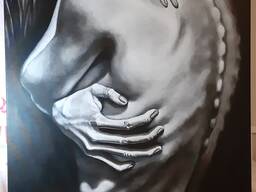 Ręcznie malowany obraz