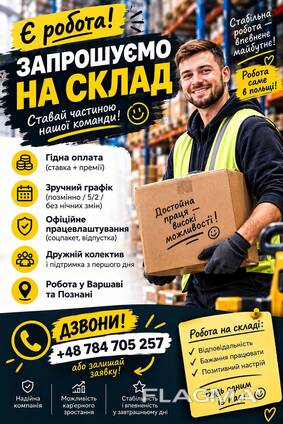 Робота на складі TEMU, беремо без досвіду 18-55 років