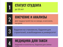 Сан книжка, ожечение, бадание, анализы