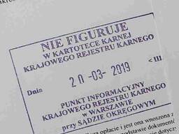 Справка о несудимости в Польше