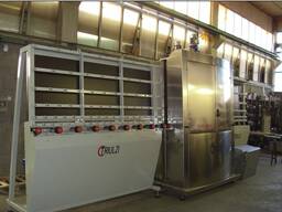 Вертикальная машина для мойки и сушки стекла