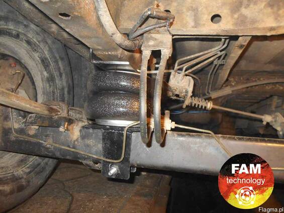 Zawieszenie pneumatyczne Ford Transit przednie koła napędowe